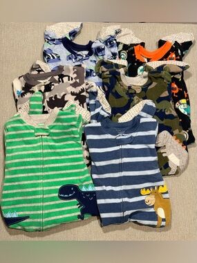 Carter’s Boys 18M Footie Pajama Bundle 6 Pc Sleepers Baby Toddler